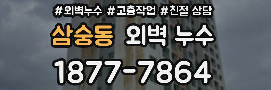 삼숭동 외벽 누수