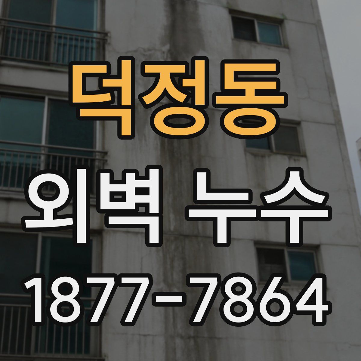 덕정동 외벽 누수