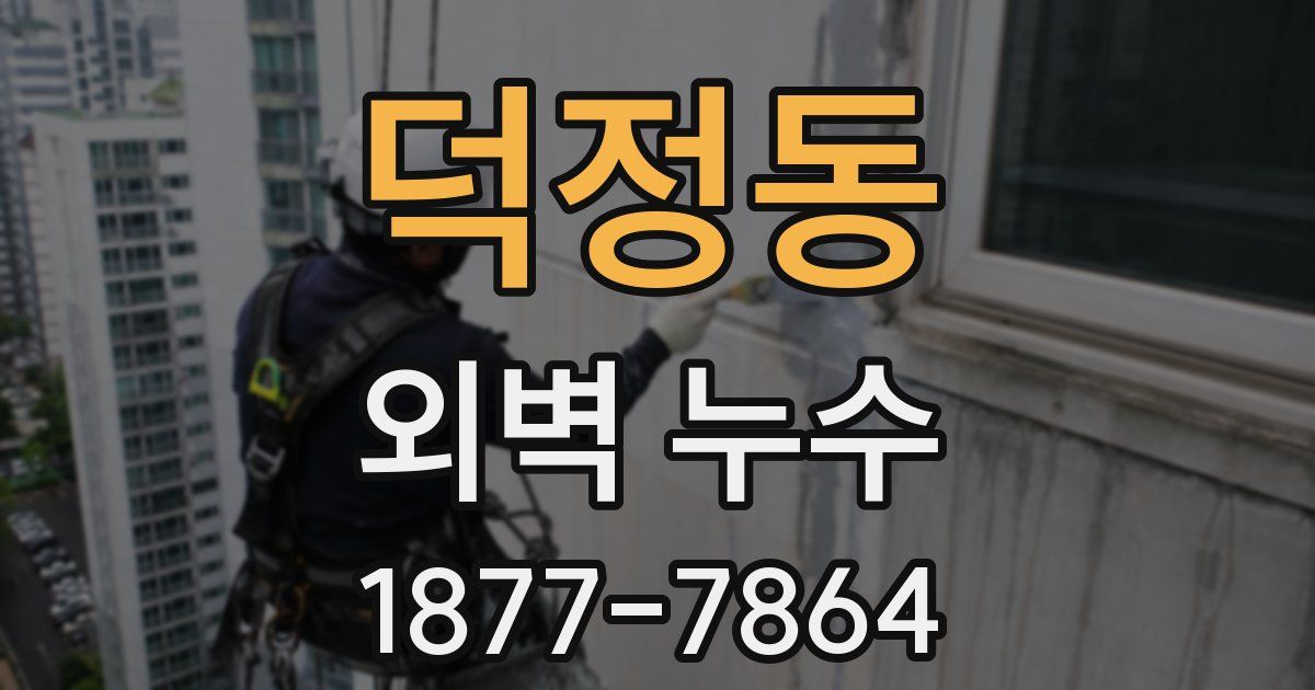 덕정동 외벽 누수