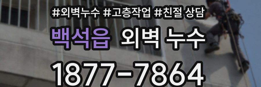 백석읍 외벽 누수