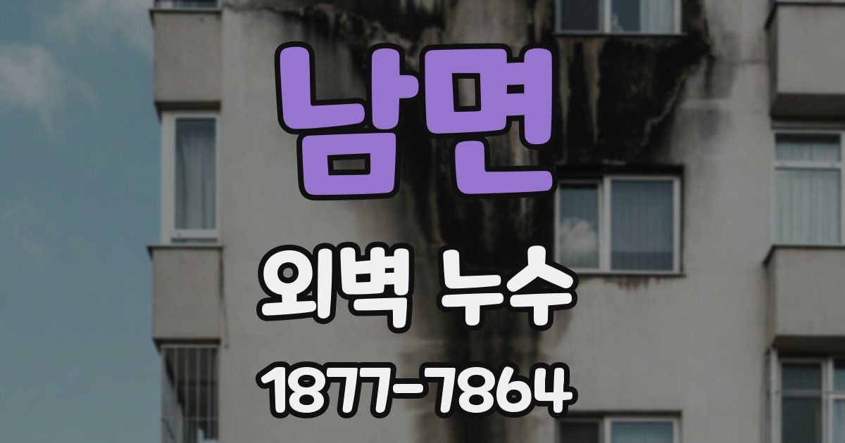 남면 외벽 누수