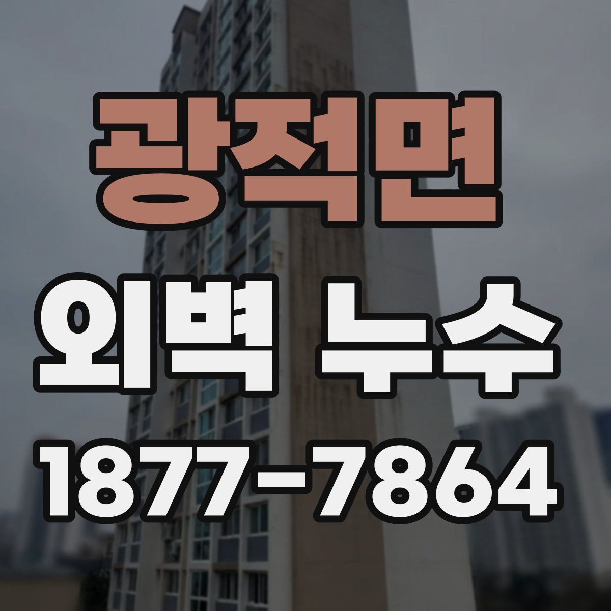광적면 외벽 누수