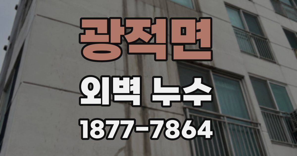 광적면 외벽 누수