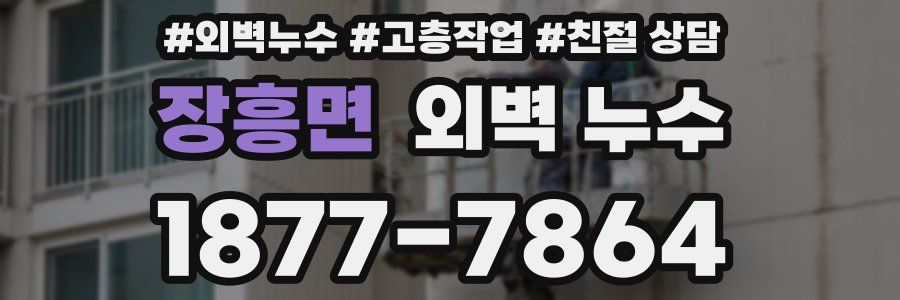 장흥면 외벽 누수