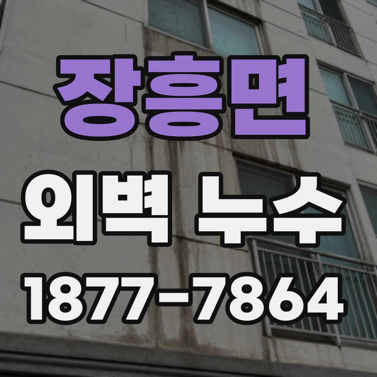 장흥면 외벽 누수