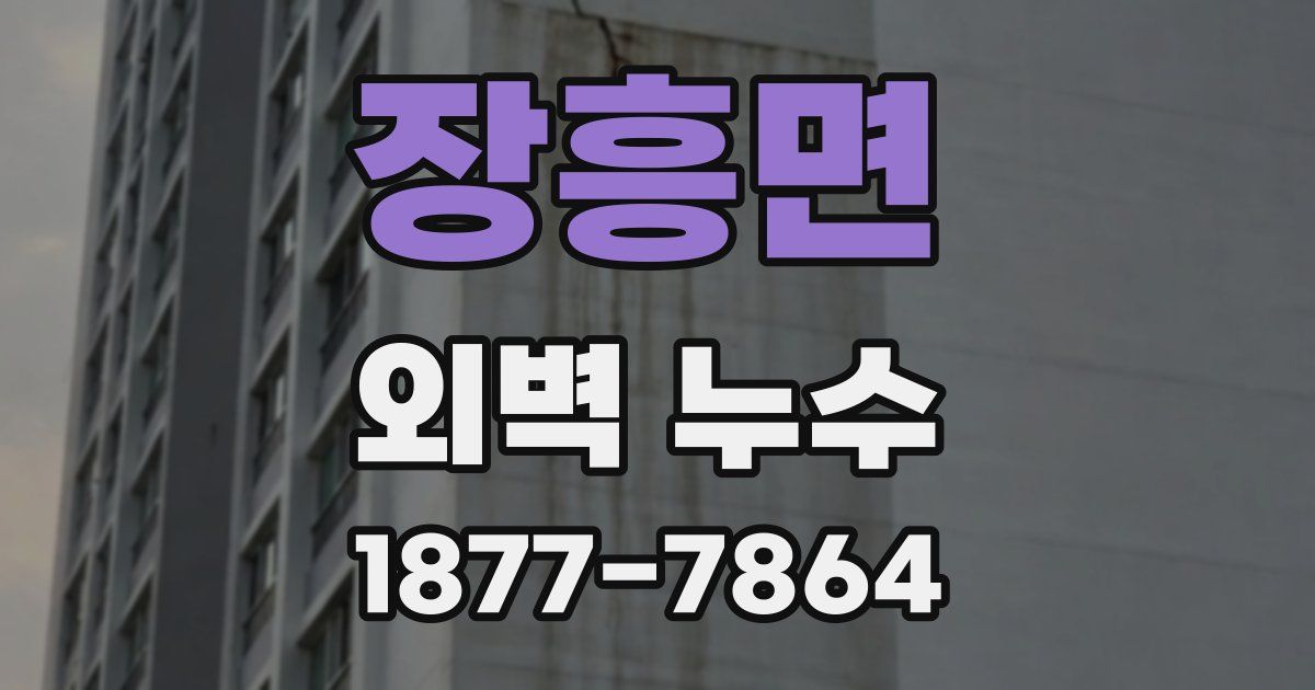 장흥면 외벽 누수