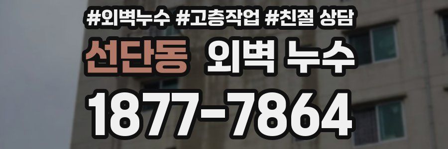 선단동 외벽 누수