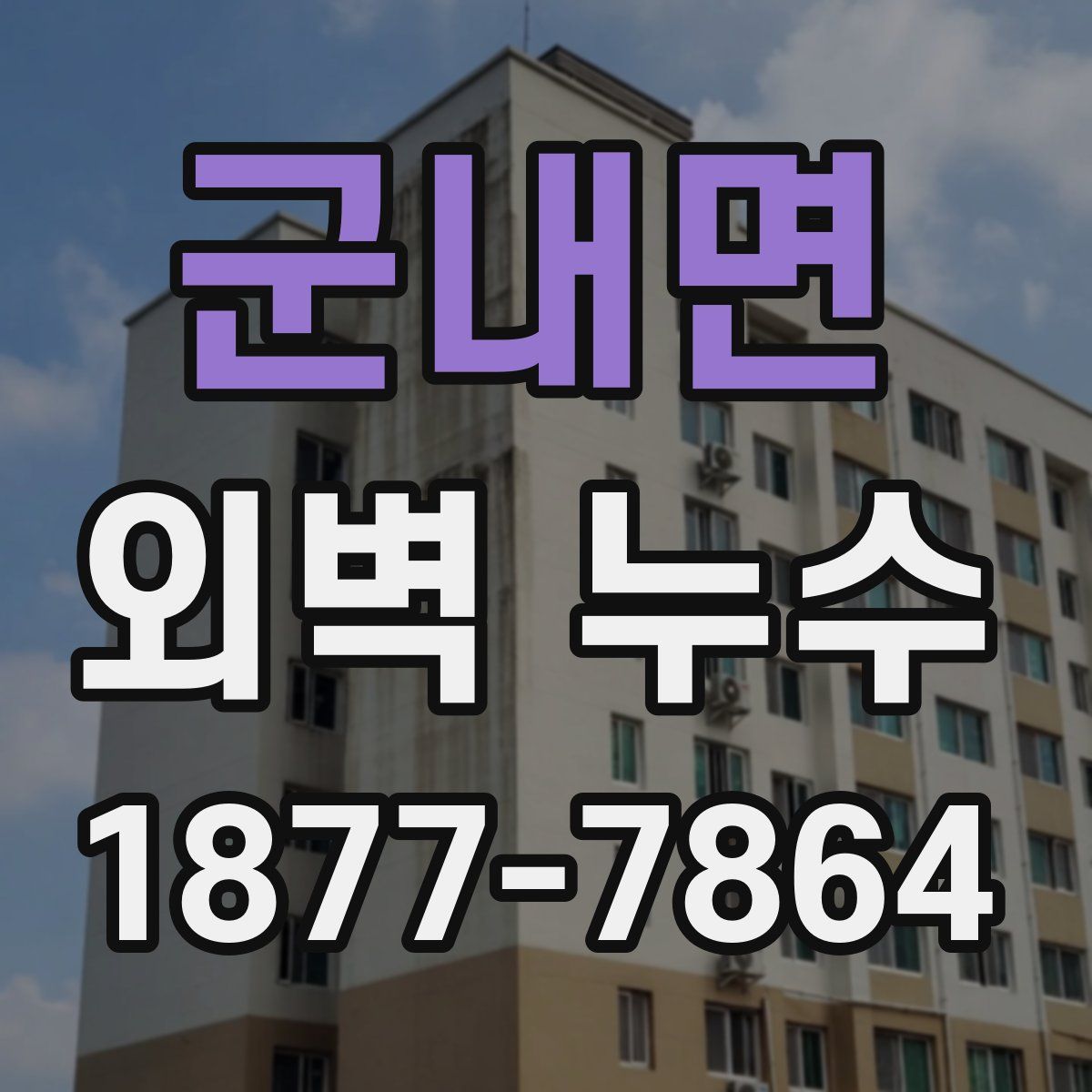 군내면 외벽 누수