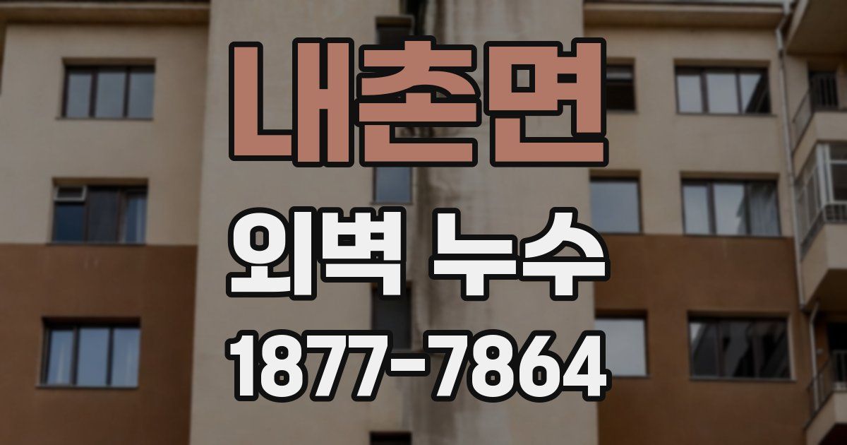 내촌면 외벽 누수
