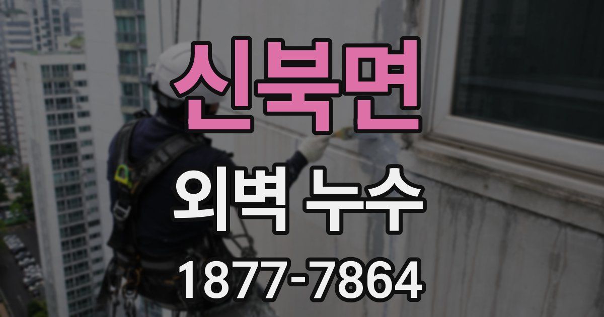 신북면 외벽 누수