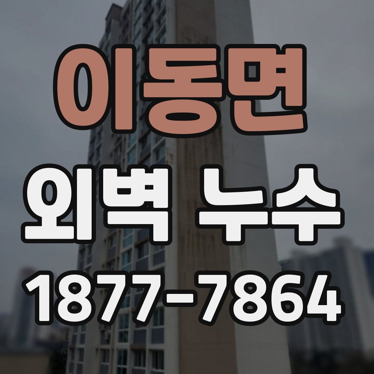 이동면 외벽 누수