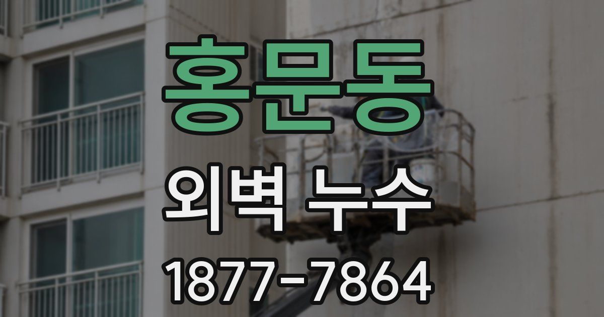 홍문동 외벽 누수