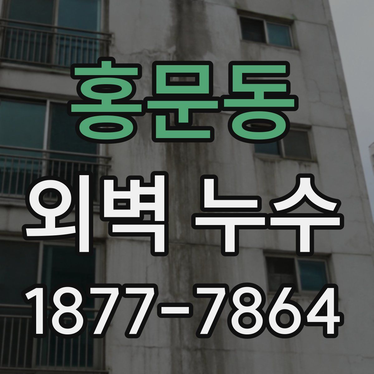 홍문동 외벽 누수