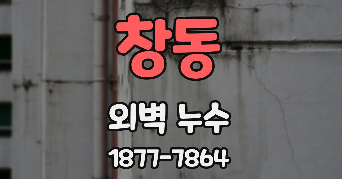 창동 외벽 누수