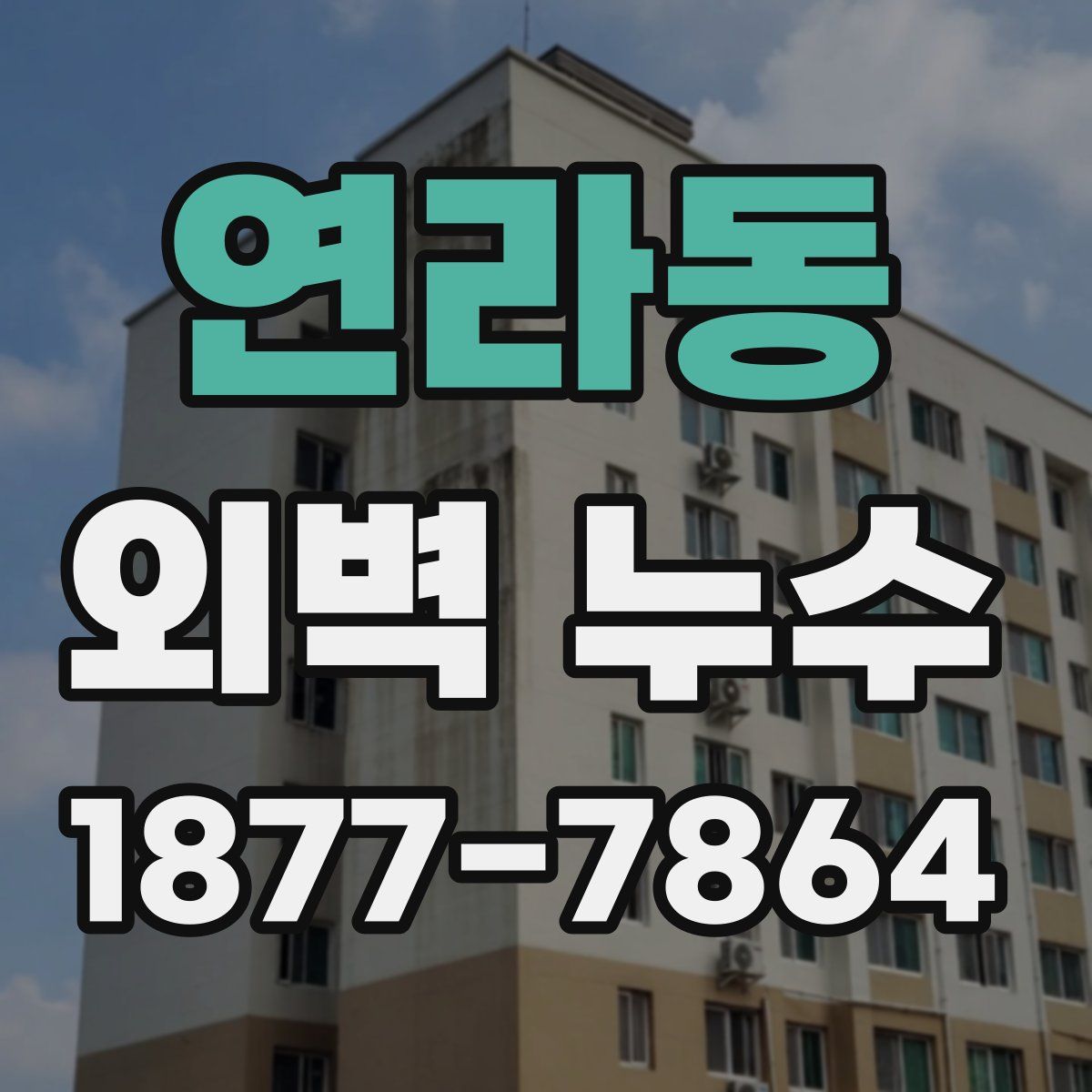 연라동 외벽 누수