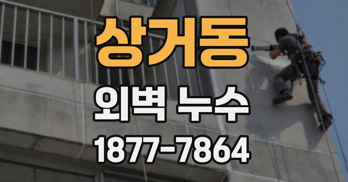 상거동 외벽 누수
