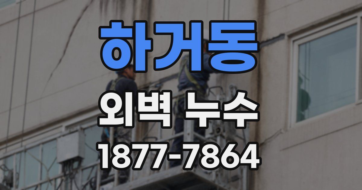 하거동 외벽 누수