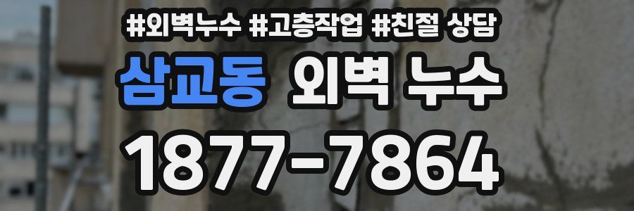 삼교동 외벽 누수