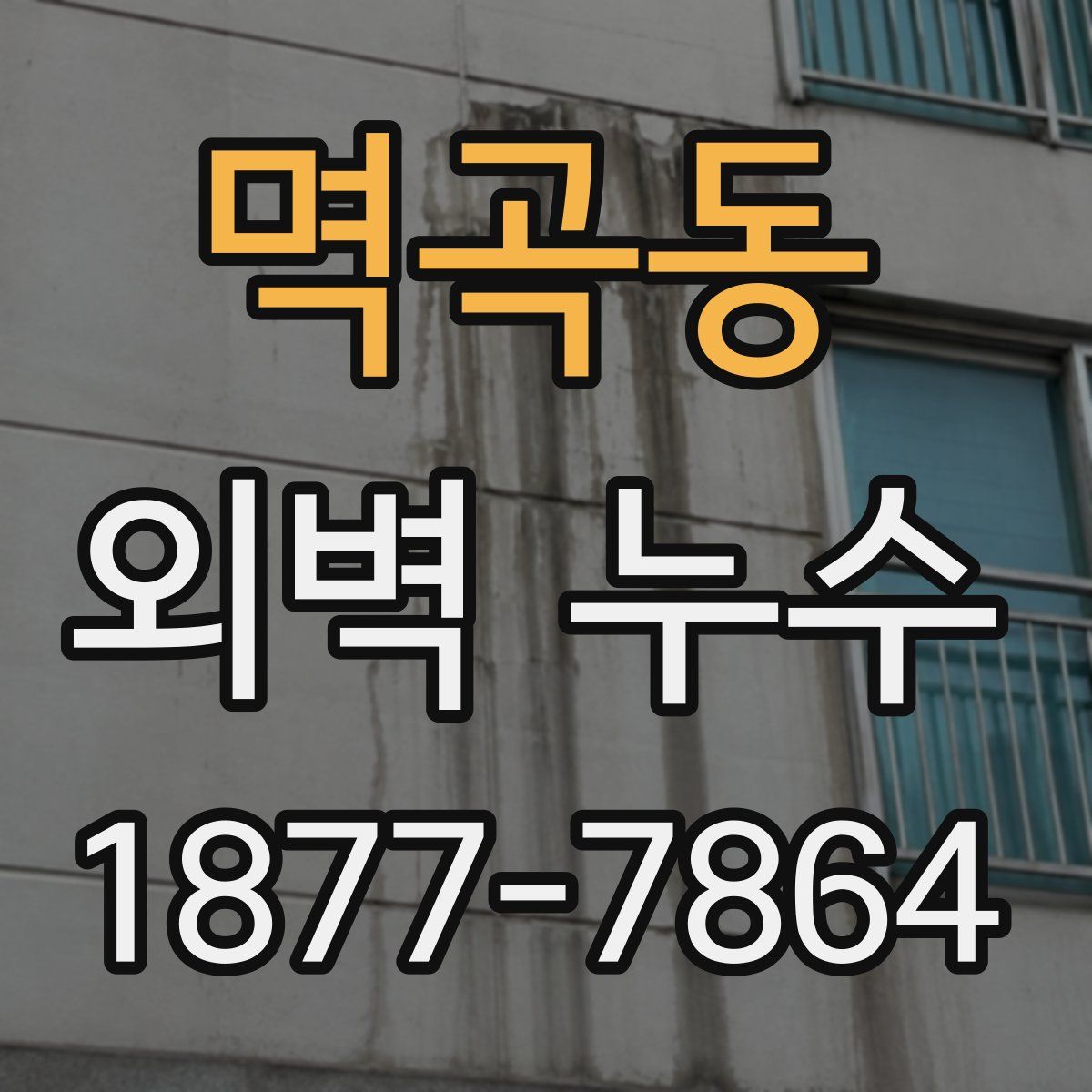 멱곡동 외벽 누수