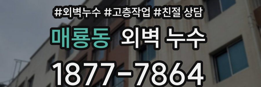 매룡동 외벽 누수