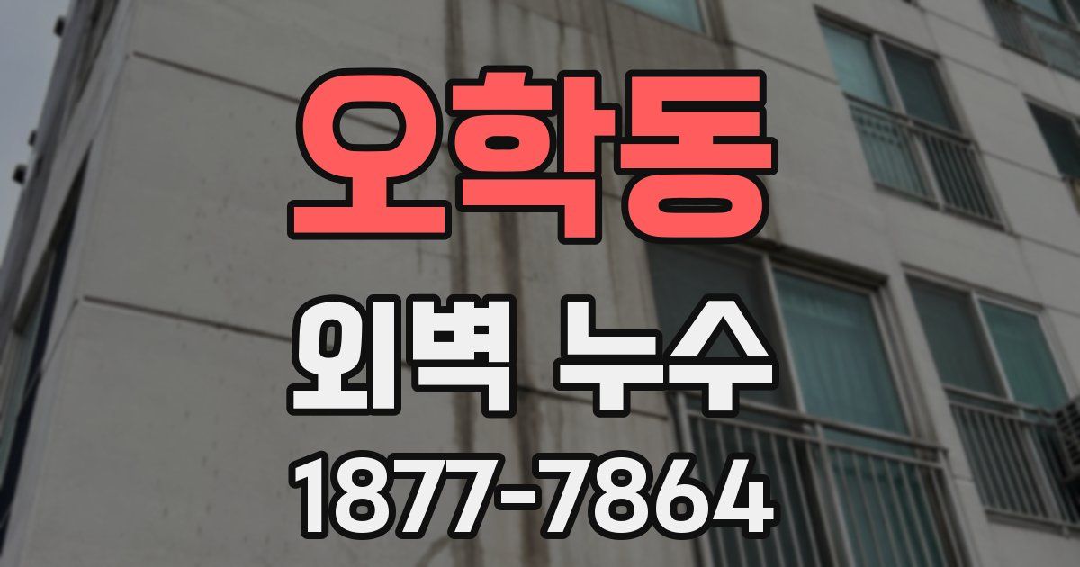 오학동 외벽 누수