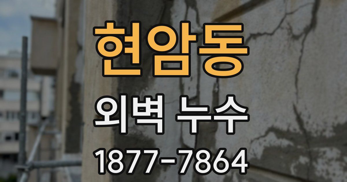 현암동 외벽 누수