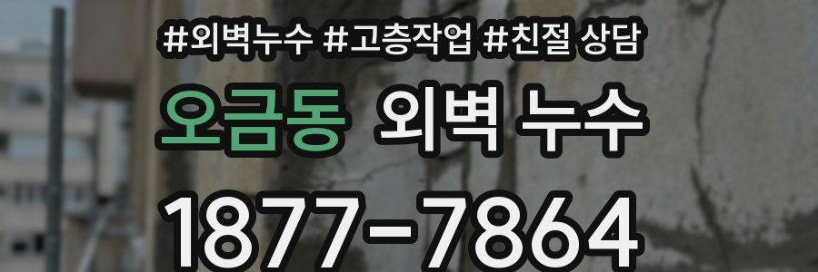 오금동 외벽 누수
