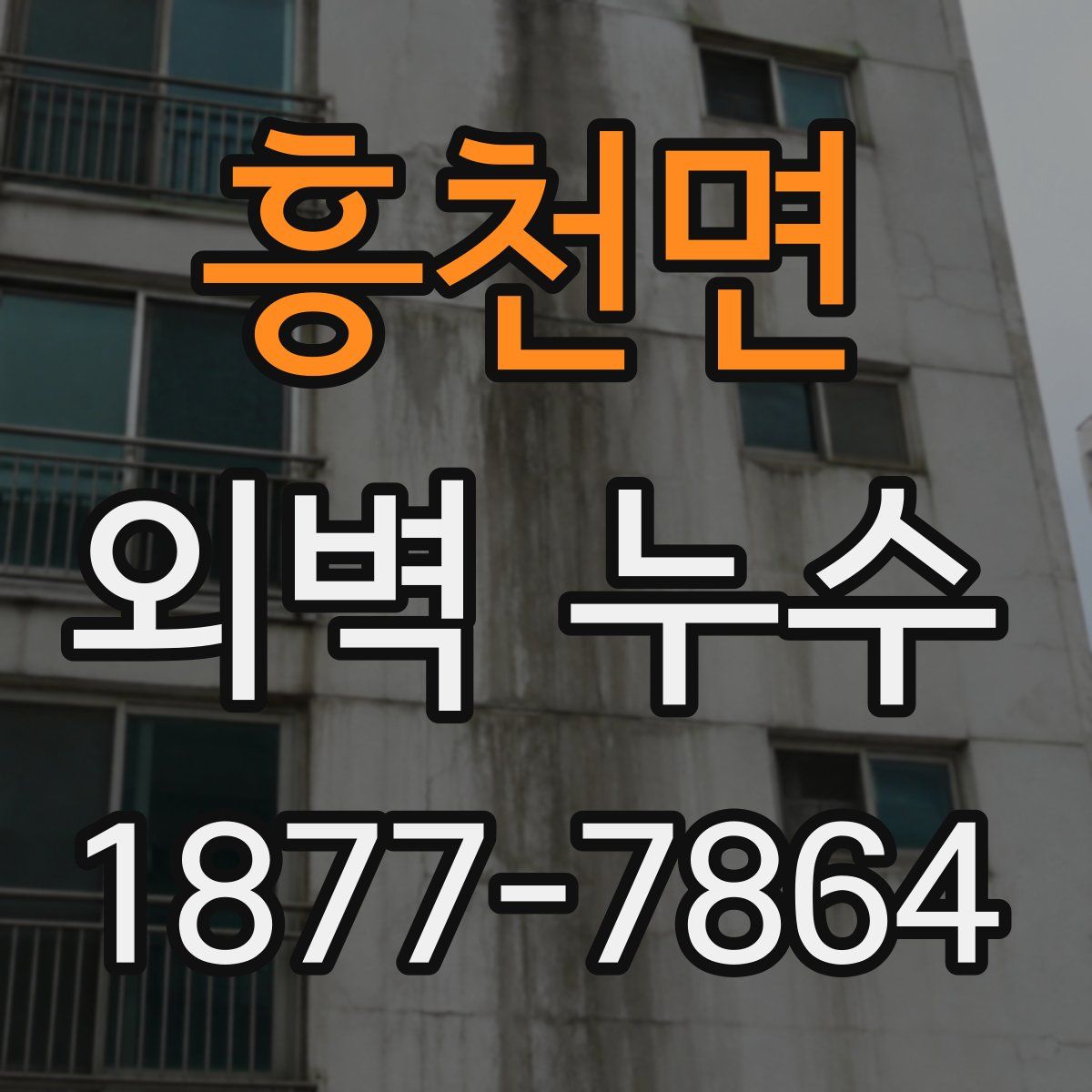 흥천면 외벽 누수