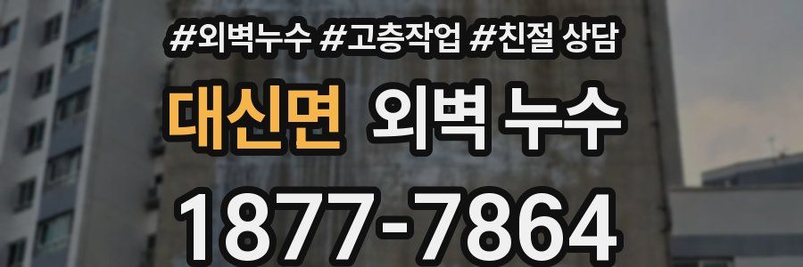 대신면 외벽 누수