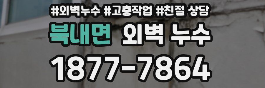 북내면 외벽 누수