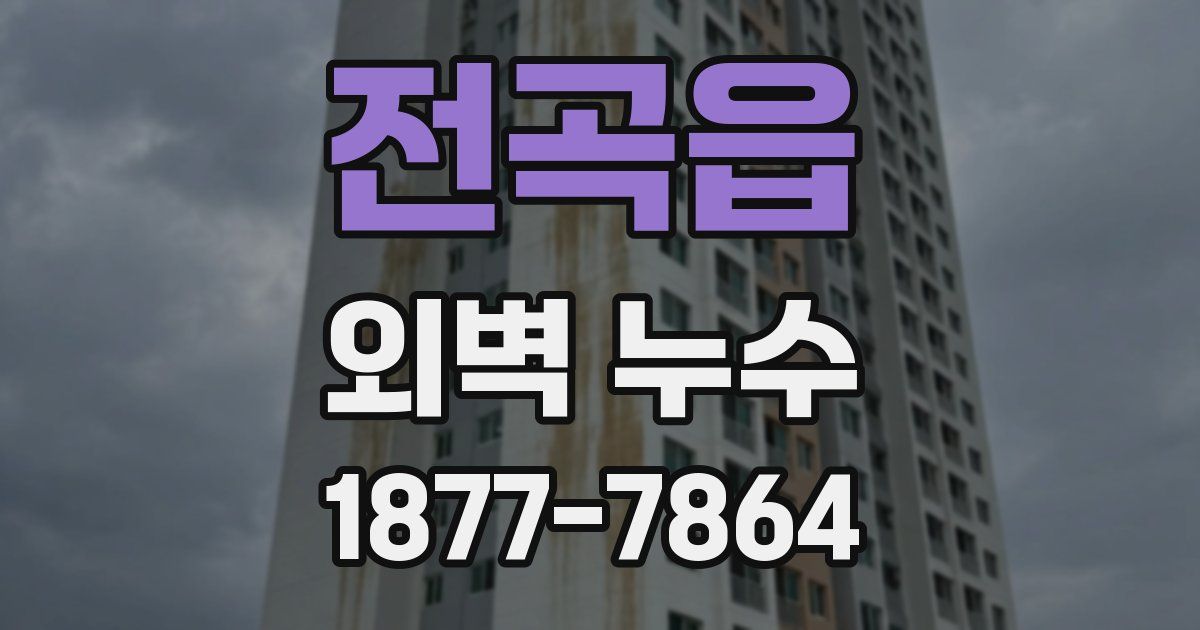 전곡읍 외벽 누수