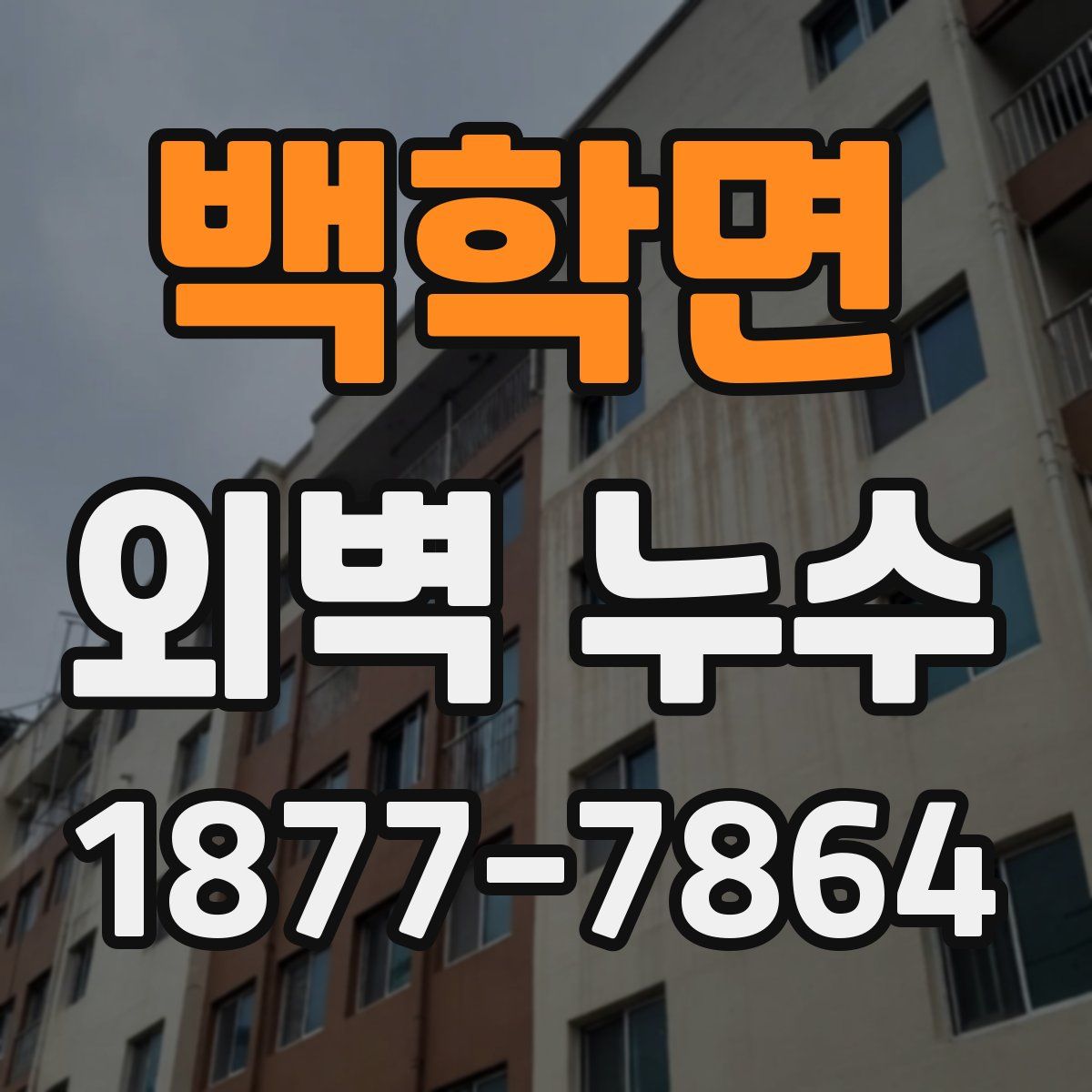 백학면 외벽 누수