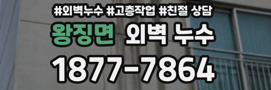 왕징면 외벽 누수