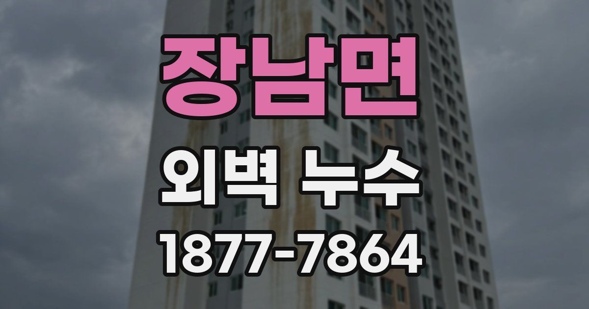 장남면 외벽 누수