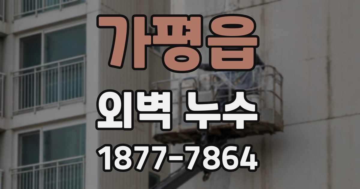 가평읍 외벽 누수