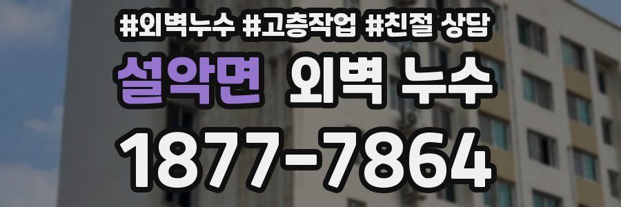 설악면 외벽 누수