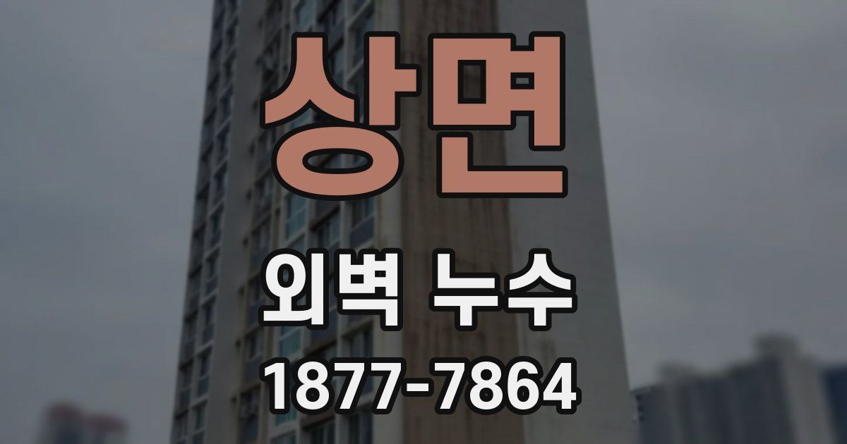 상면 외벽 누수