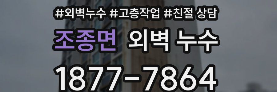 조종면 외벽 누수