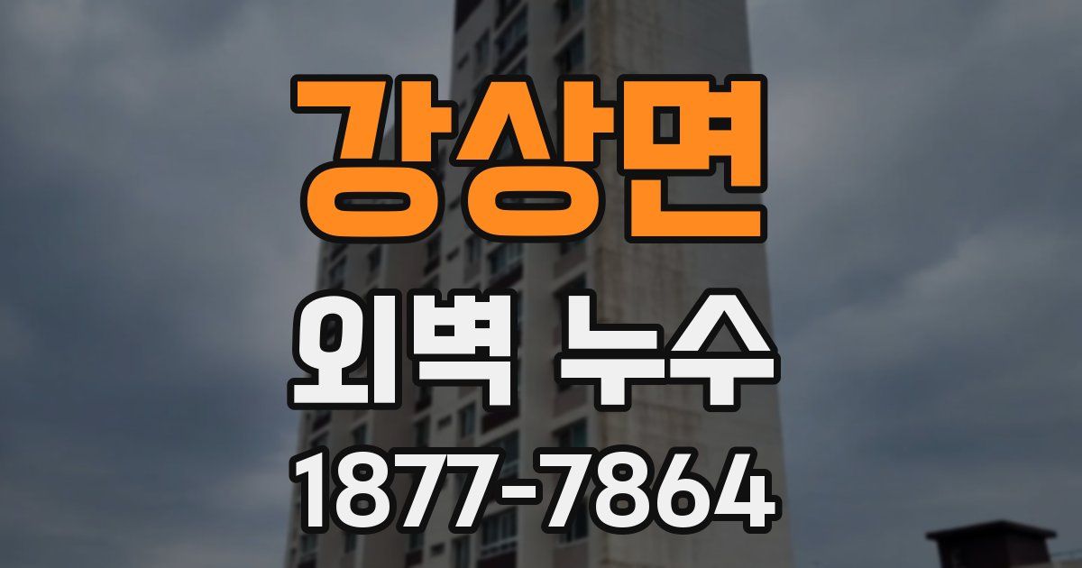 강상면 외벽 누수