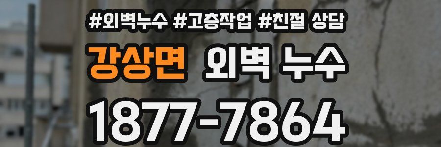 강상면 외벽 누수