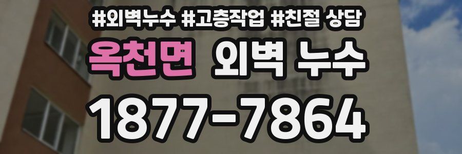 옥천면 외벽 누수