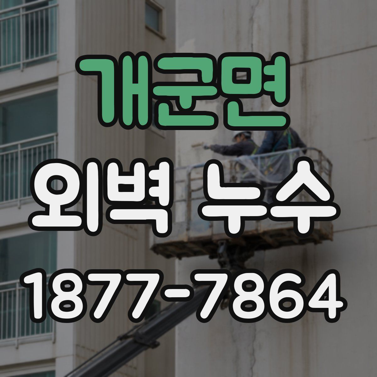 개군면 외벽 누수