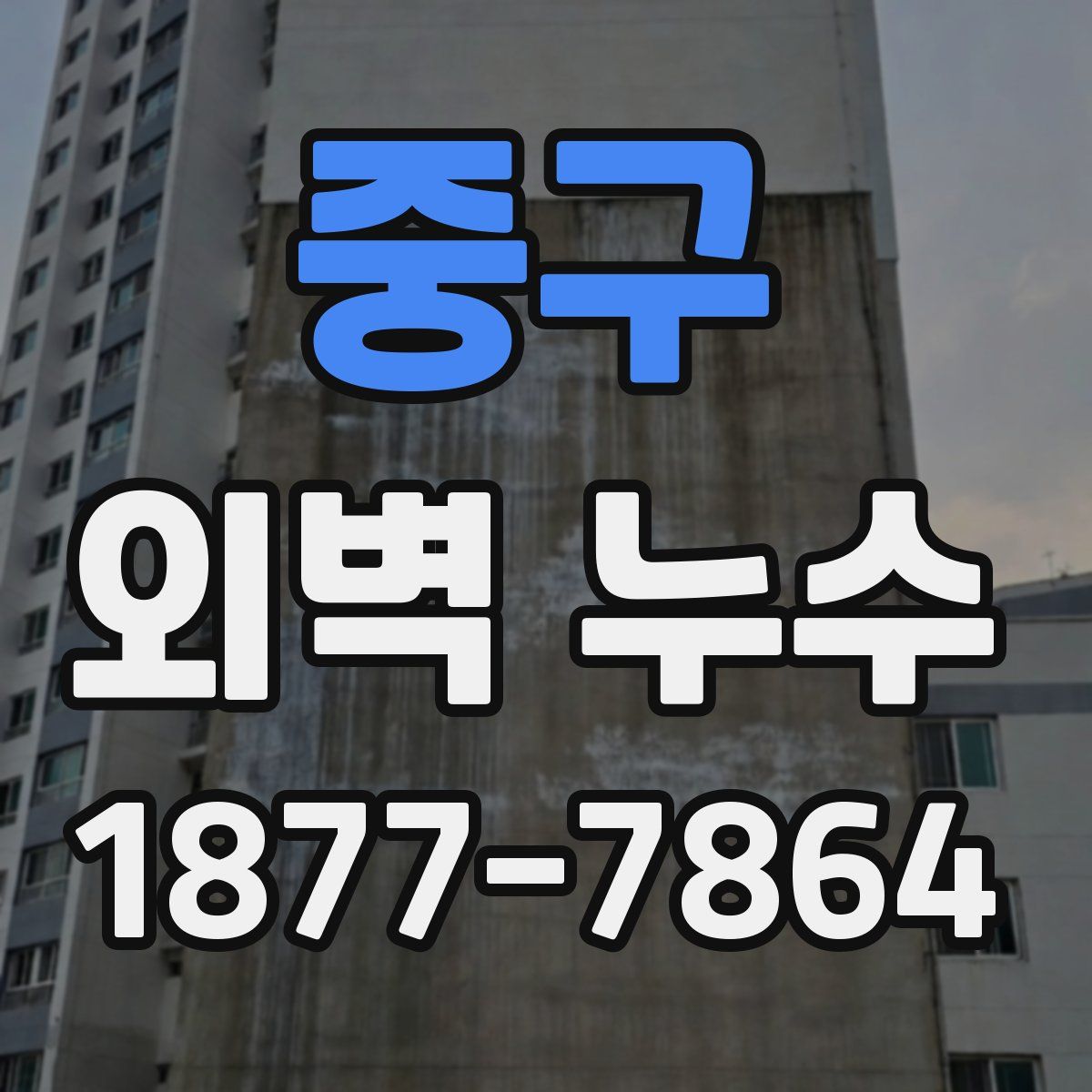 중구 외벽 누수