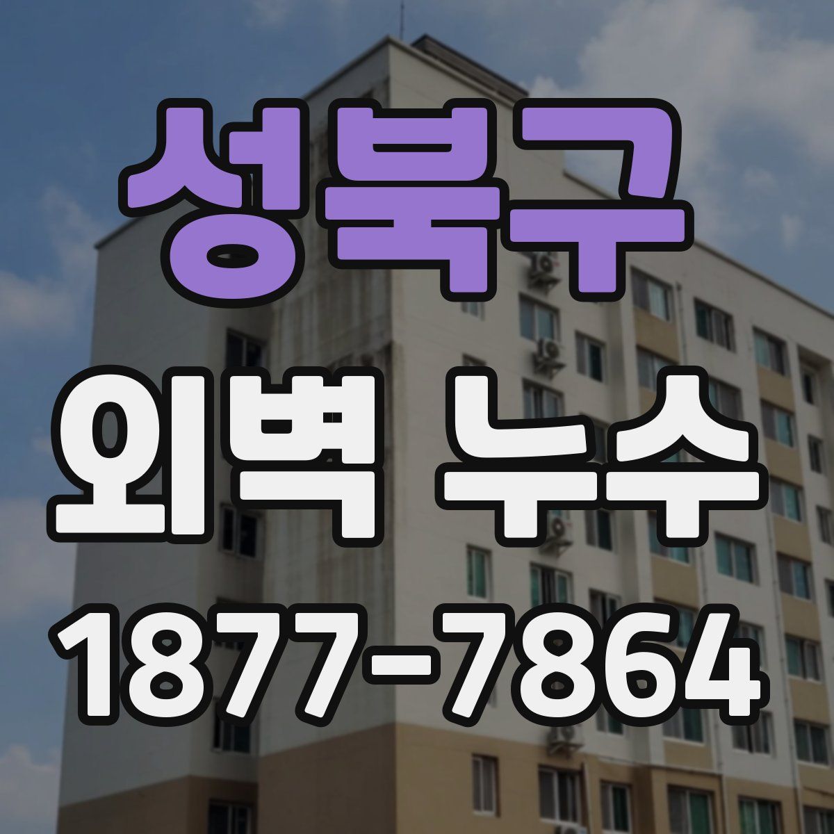 성북구 외벽 누수