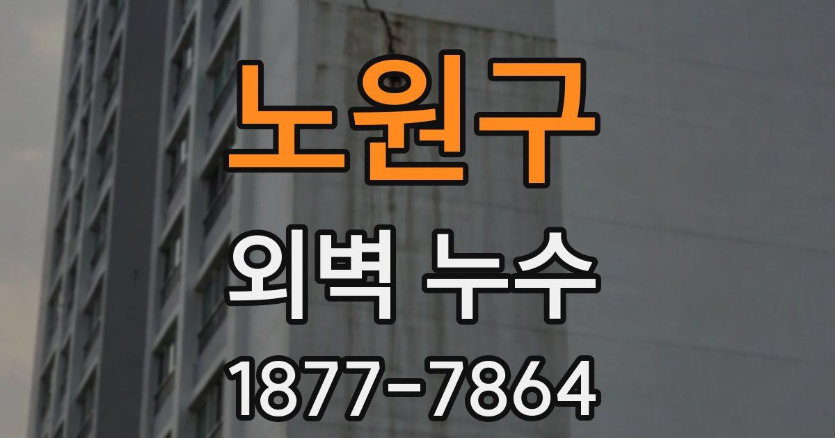 노원구 외벽 누수