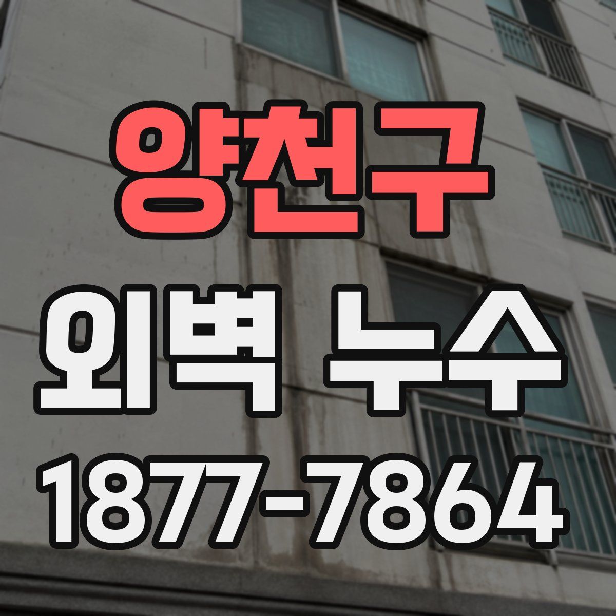 양천구 외벽 누수