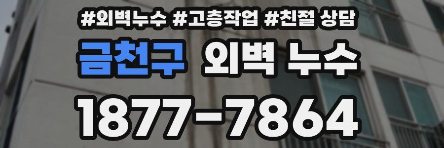 금천구 외벽 누수