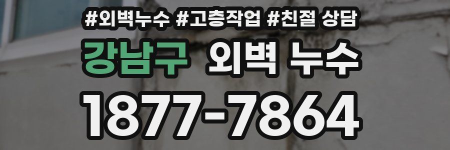 강남구 외벽 누수