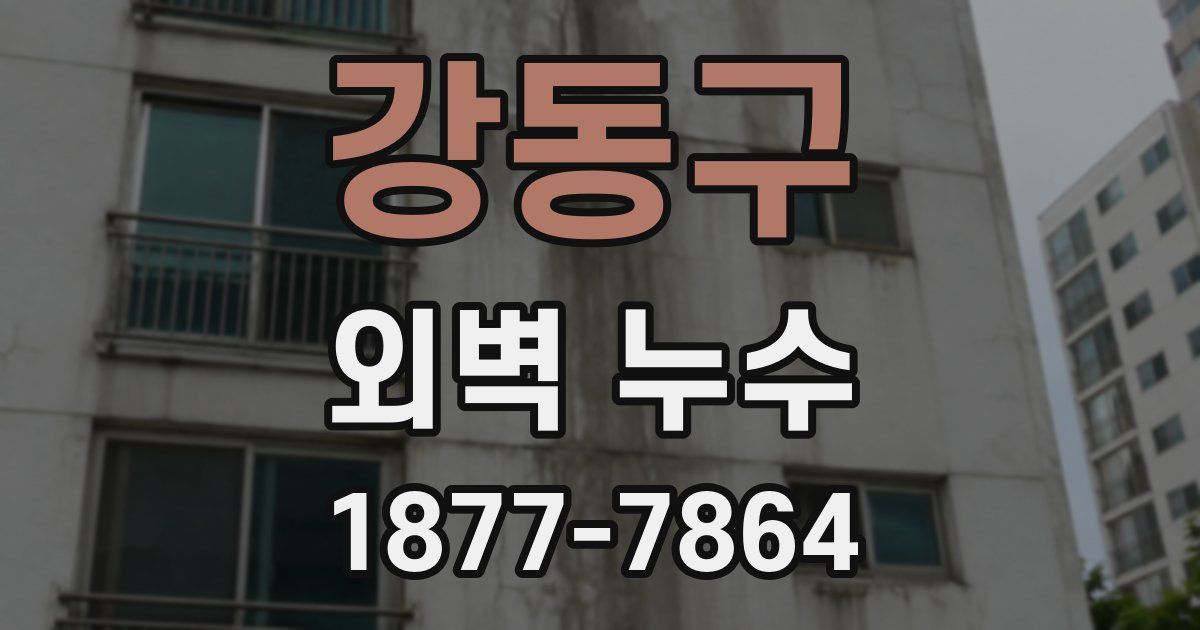 강동구 외벽 누수