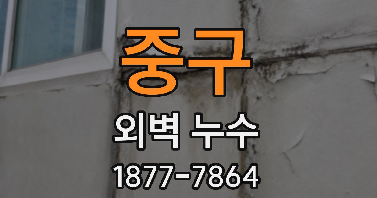 중구 외벽 누수